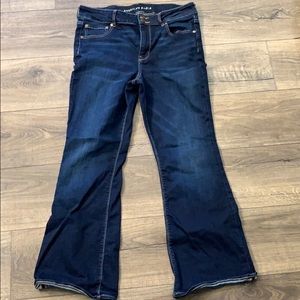 American Eagle Hi-Rise Artist Flare Jeans 16 Short